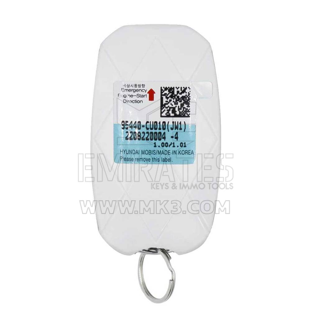 Nuova chiave remota intelligente Genesis GV60 2022 originale / OEM 6 pulsanti 433 MHz Colore bianco Codice articolo OEM: 95440-CU010 - ID FCC: TQ8-F0B-4F53U