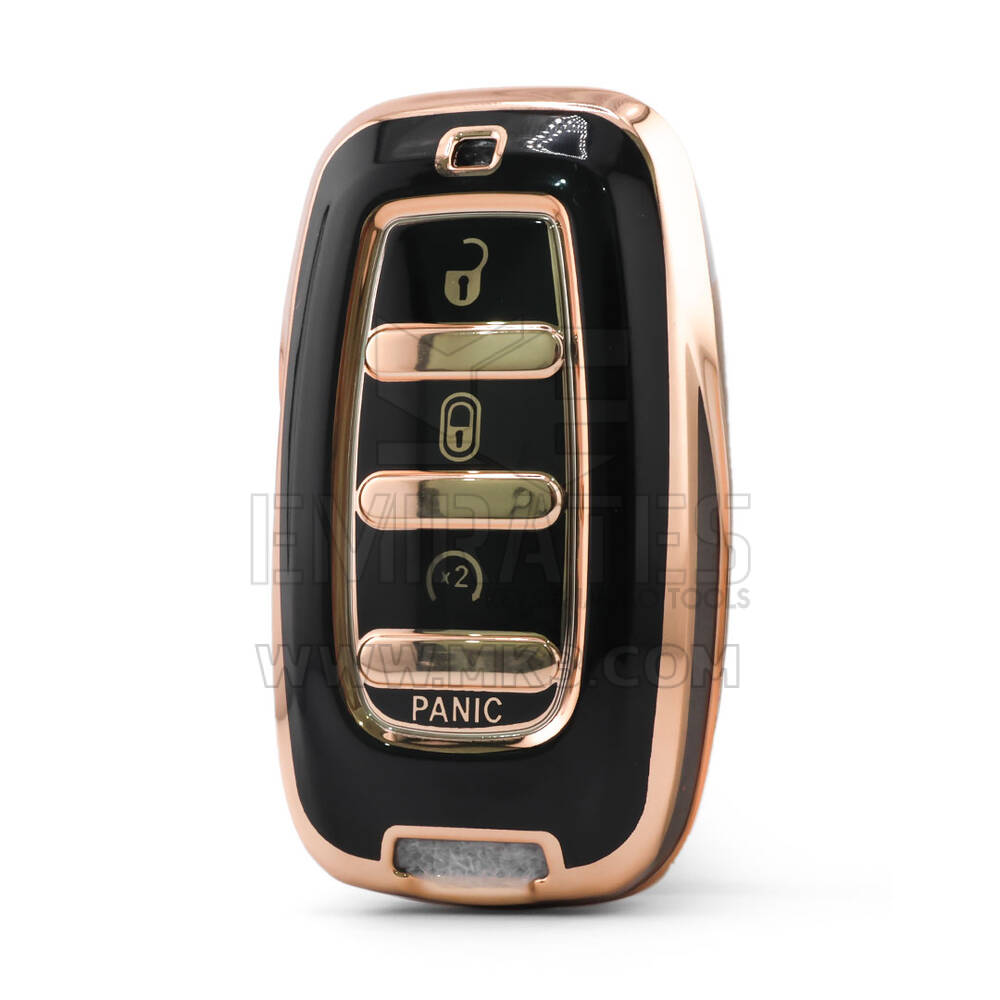 Housse de protection Nano de haute qualité pour clé télécommande Chrysler 4 boutons couleur noire CRSL-B11J4