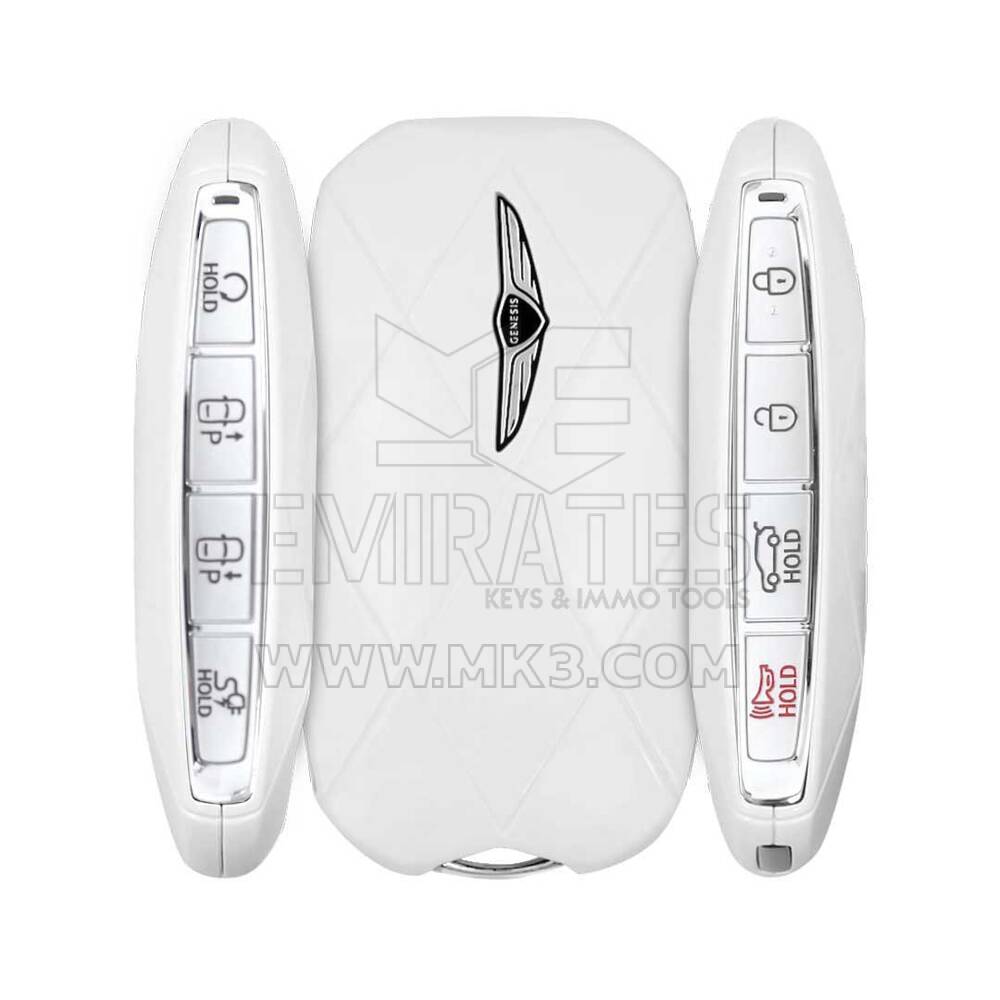 Genesis GV60 2022 Chiave telecomando intelligente originale 7+1 pulsanti 433 MHz Colore bianco 95440-CU310