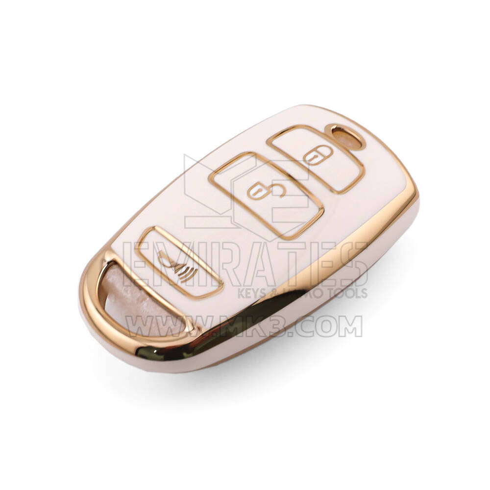 New Aftermarket Nano High Quality Cover For Kia Remote Key 3 Button White Color KIA-Q11J | Emirates Keys