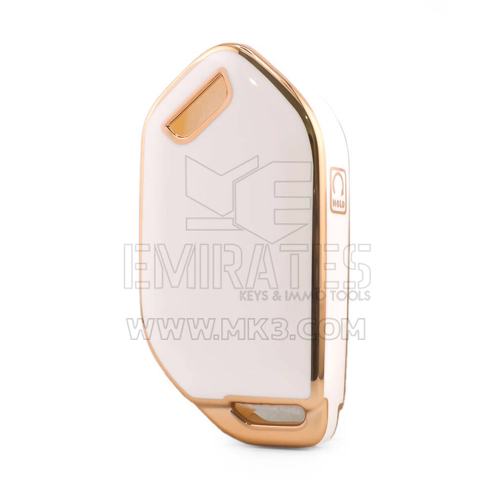 Nano High Quality Cover For Kia Remote Key 4 Button White Color KIA-S11J4