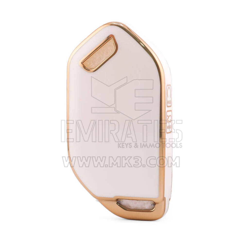 Nano High Quality Cover For Kia Remote Key 6 Button White Color KIA-S11J6