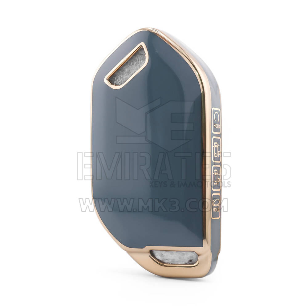 Nano High Quality Cover For Kia Remote Key 8 Button Gray Color KIA-S11J8