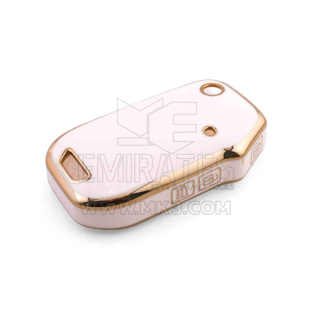 New Aftermarket Nano High Quality Cover For Kia Remote Key 3 Button White Color KIA-T11J3 | Emirates Keys