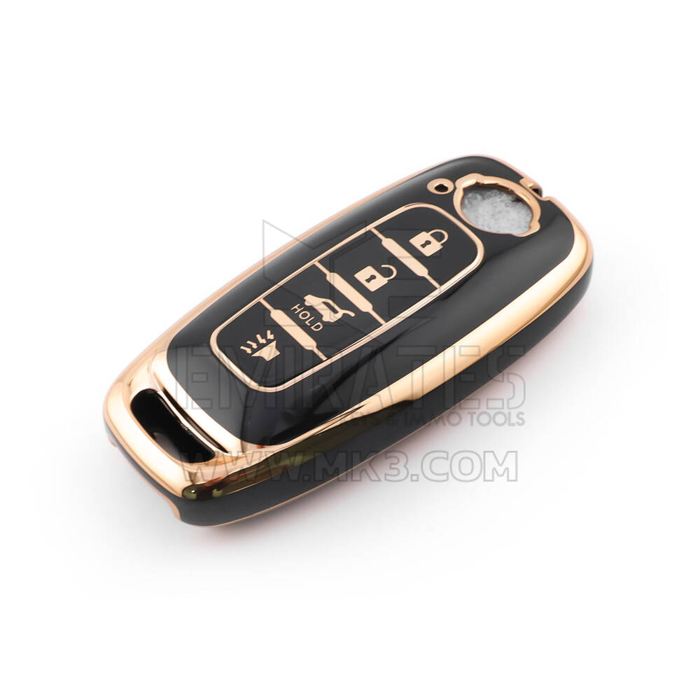 New Aftermarket Nano High Quality Cover For Nissan Remote Key 4 Button Black Color NS-C11J4B | Emirates Keys