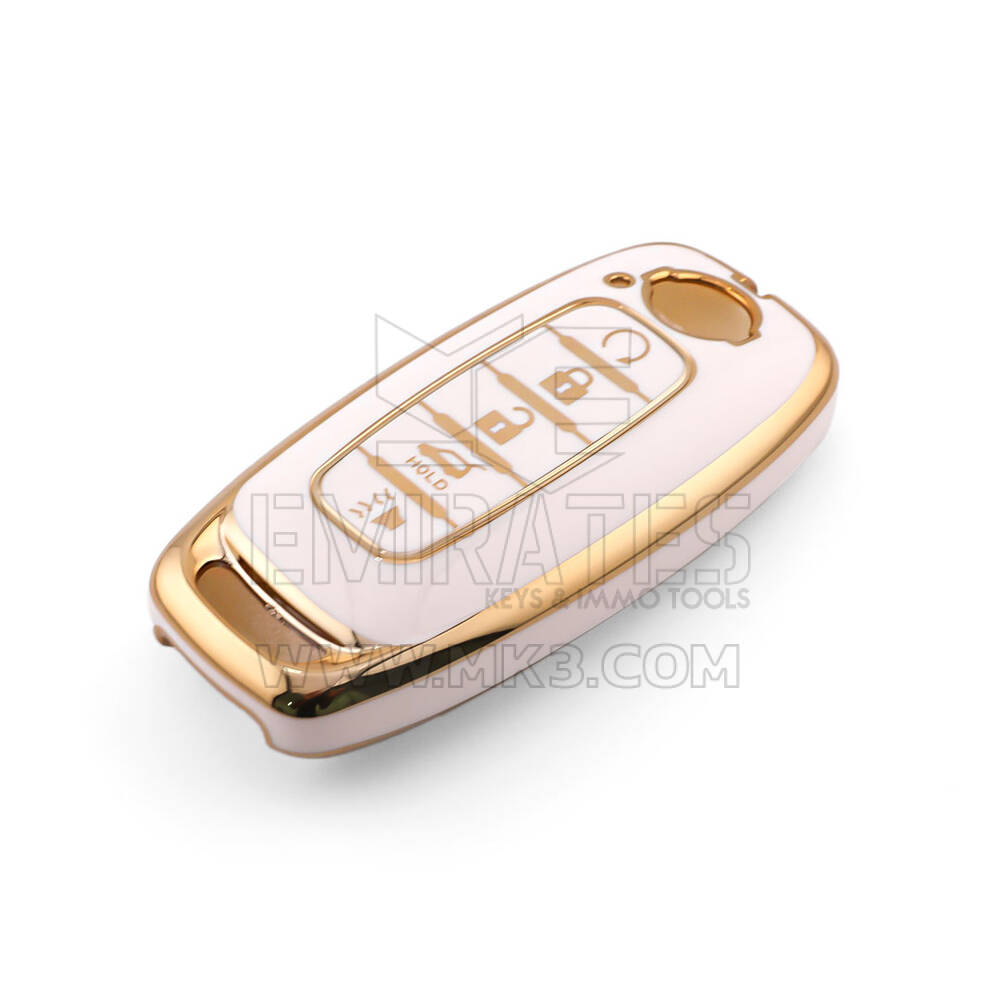 New Aftermarket Nano High Quality Cover For Nissan Remote Key 5 Button White Color NS-C11J5 | Emirates Keys