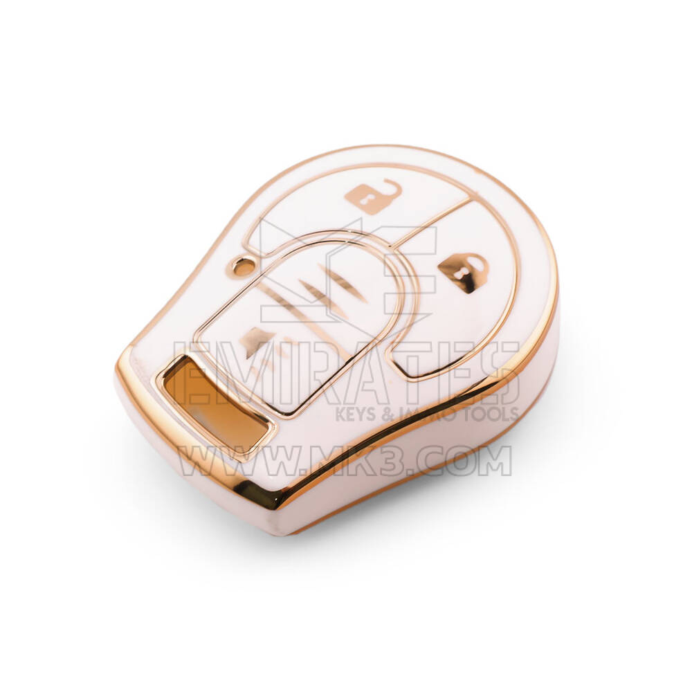 New Aftermarket Nano High Quality Cover For Nissan Remote Key 3 Button White Color NS-D11J3B | Emirates Keys