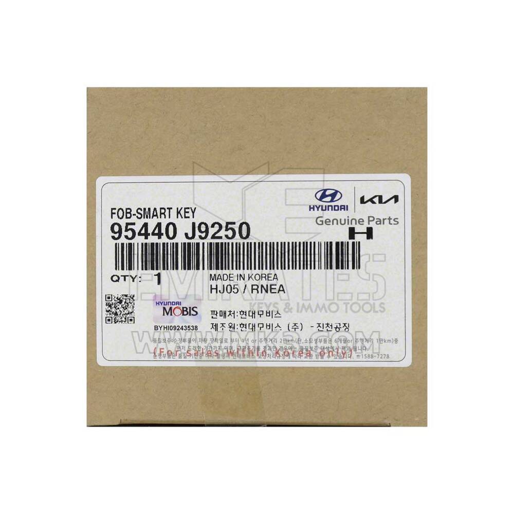 New Hyundai Kona 2022 Genuine / OEM Smart Remote Key 5 Buttons 433MHz OEM Part Number: 95440-J9250 - FCC ID: FOB-4F41 | Emirates Keys