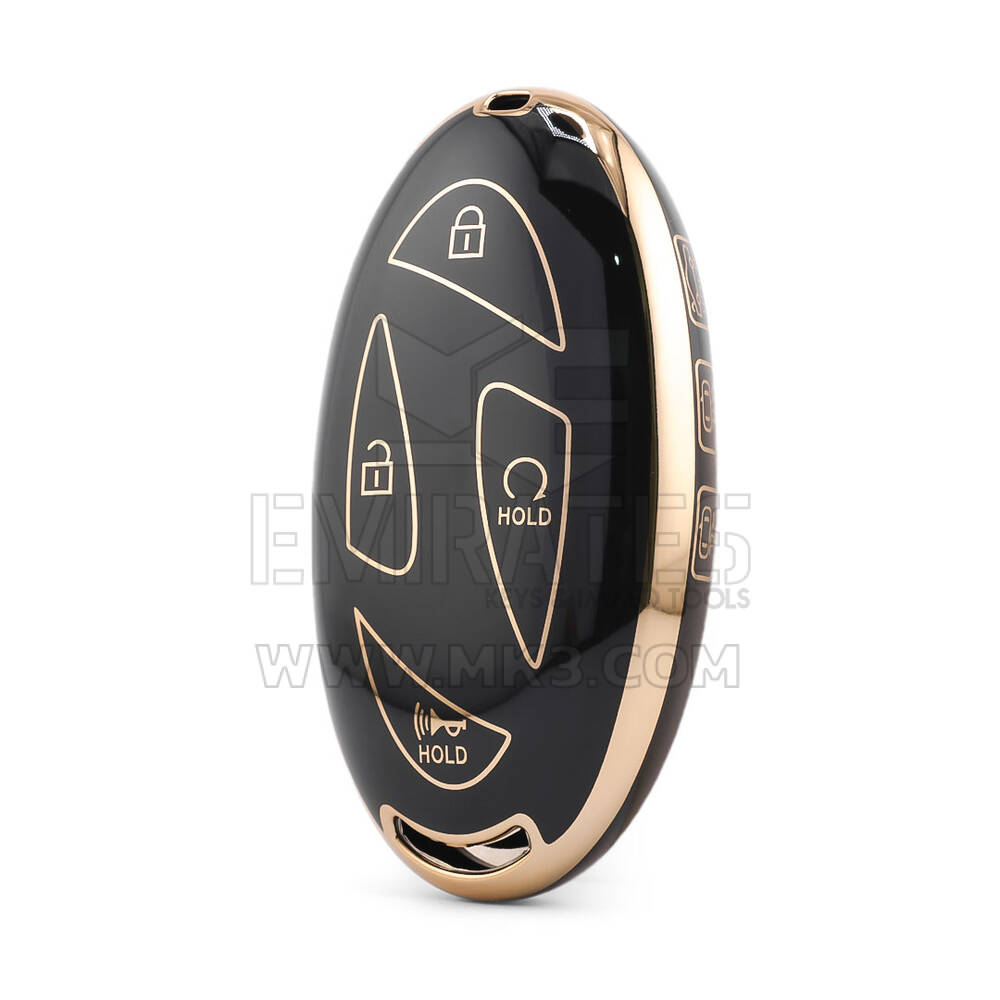 Nano High Quality Cover For Hyundai Remote Key 7 Button Black Color HY-L11J7A