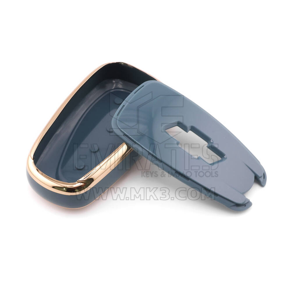 New Aftermarket Nano High Quality Cover For Chevrolet Remote Key 3 Button Gray Color CRL-B11J3A | Emirates Keys