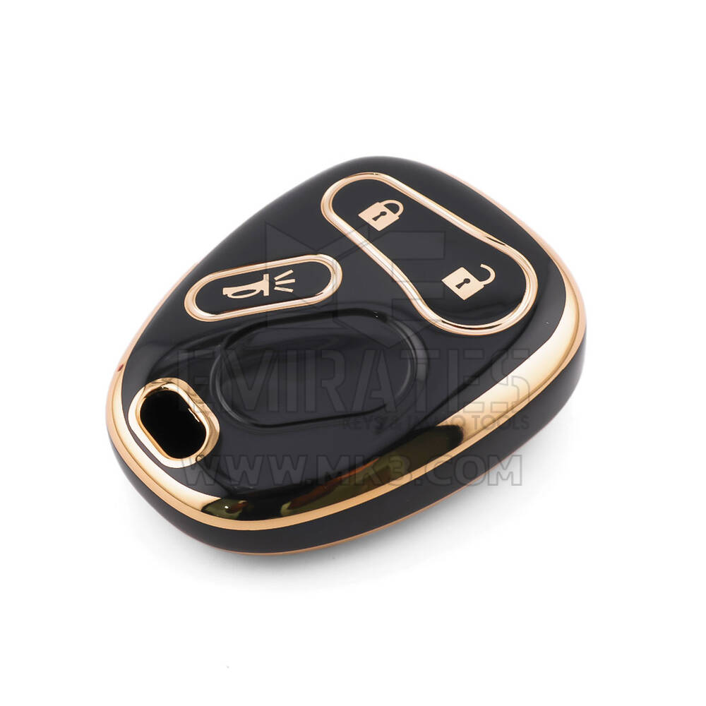 Nouvelle coque de rechange de haute qualité pour clé télécommande Chevrolet 3 boutons, couleur noire CRL-G11J3 | Emirates Keys