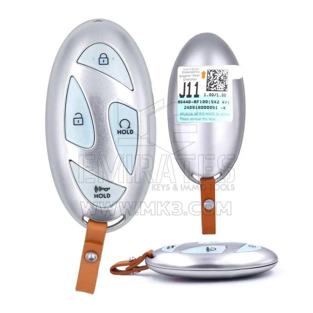 Hyundai Kona 2024 Genuine Smart Remote Key 3+1 Buttons 433MHz 95440-BF100