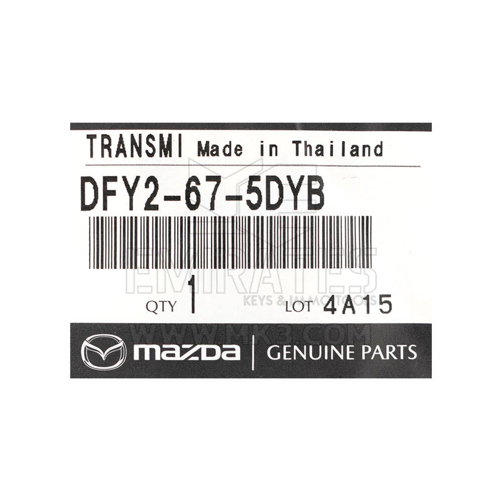 New Mazda CX-30 2019-2023 Genuine / OEM Smart Remote Key 3+1 Buttons 433MHz OEM Part Number: DFY2-67-5DYB | Emirates Keys