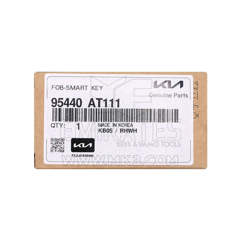 New KIA Niro 2024 Genuine / OEM Smart Remote Key 3+1 Buttons 433MHz OEM Part Number: 95440-AT111, 95440AT111  | Emirates Keys