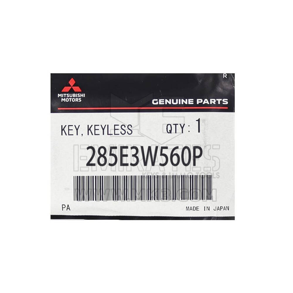 Novo Mitsubishi Mirage 2023 Genuíno / OEM Smart Remote Key 3 Botões 433MHz Número de peça OEM: 285E3W560P / 8637C999 - FCC ID: GHR-M014-BSL | Chaves Emirates