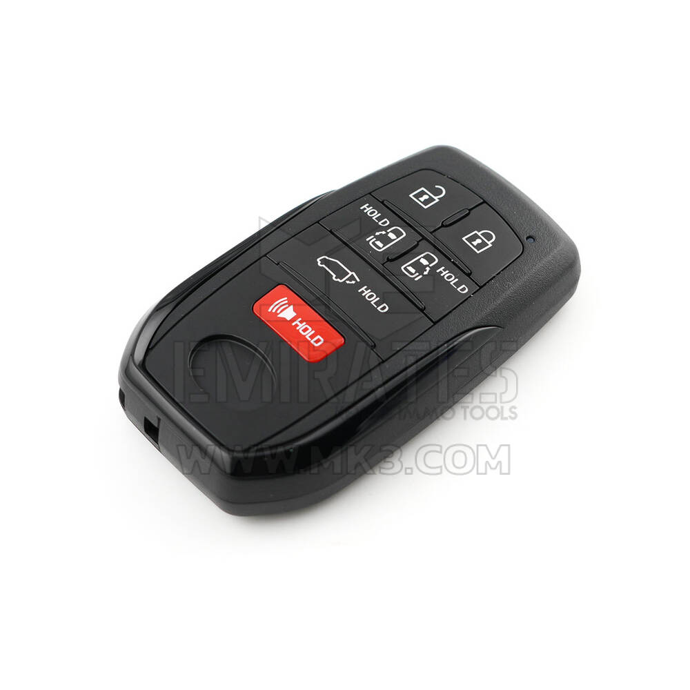 New Aftermarket Toyota Sienna 2022 Smart Remote Key Shell 5+1 Buttons Black Sides BA Type SUV Trunk High Quality Best Price | Emirates Keys