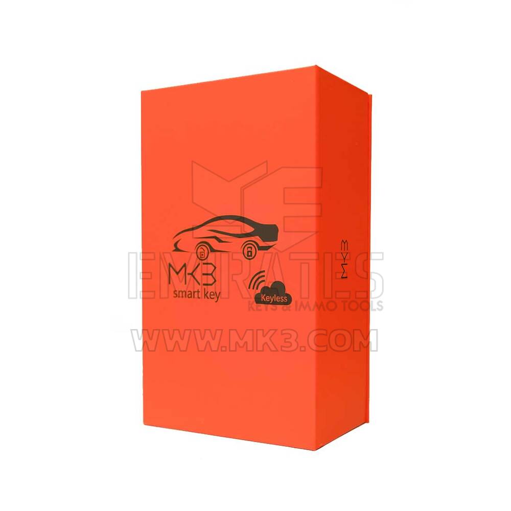 Sistema PKE con chiave intelligente universale modificata LCD per tutte le auto senza chiave stile Maserati, colore nero - MK24683 - f-4
