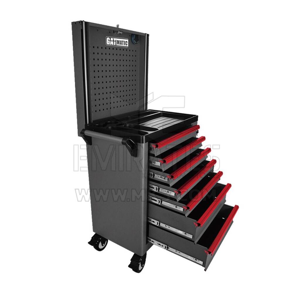 GATmatic GEC807 Automatically Lifting Pegboard Tool Trolley | MK3