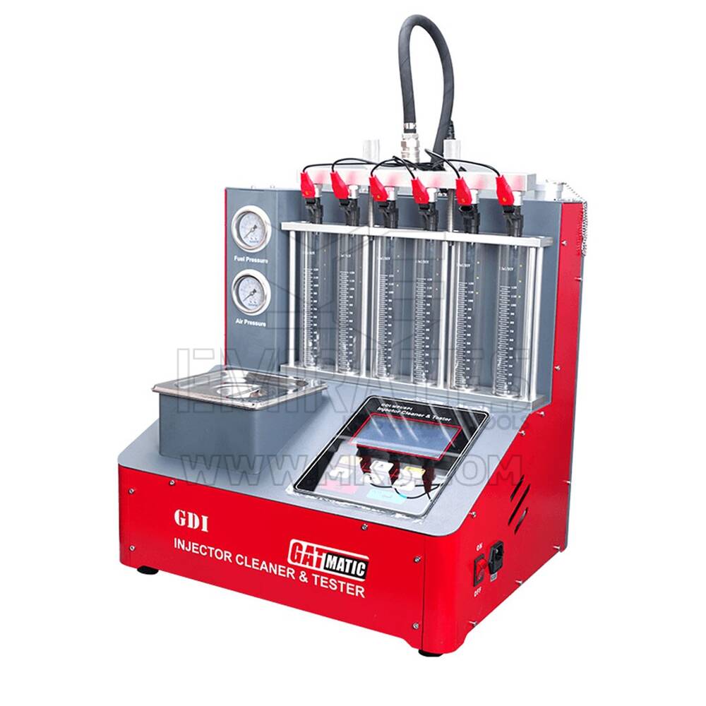 GATmatic GI600DA Supports GDI EFI Gasoline Injector Cleaning & Flow Testing Machine 6 Cylinder