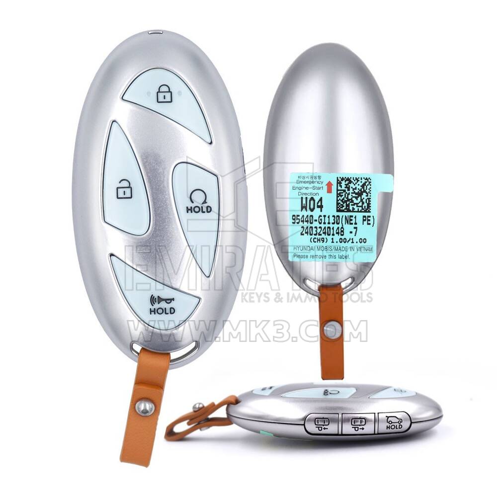 Hyundai IONIQ 5 2024 Chiave telecomando intelligente originale 6+1 pulsanti 433 MHz 95440-GI130