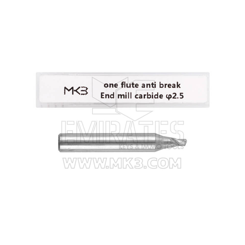 End Mill Cutter Carbide Type BW6025B -  φ2.5xD6x40Lx1F