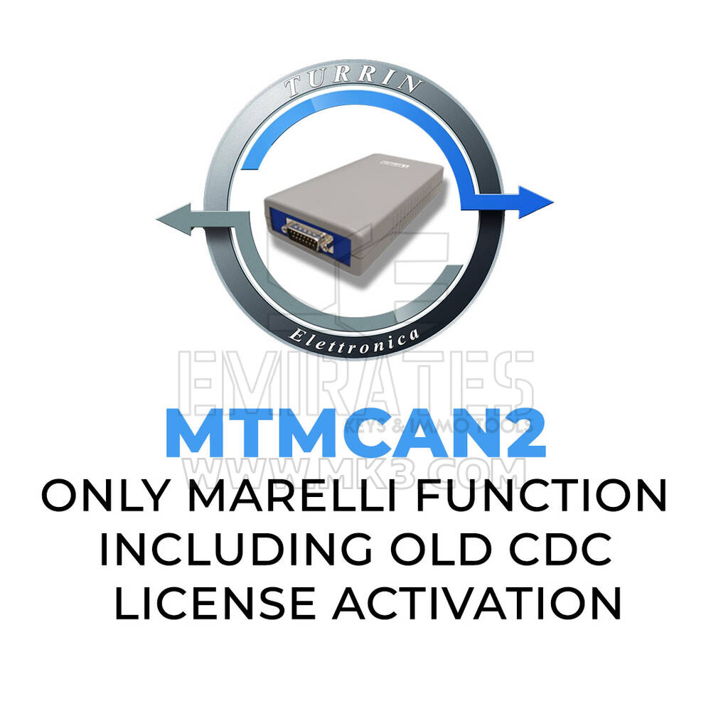 Turrin Elettronica - MTMCAN2 ONLY Marelli Function Including OLD Cdc License Activation