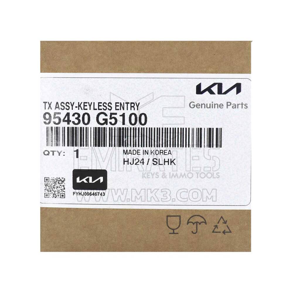 Новый Kia Niro 2017 Оригинальный / OEM выкидной ключ 433 МГц 3 кнопки Номер детали OEM: 95430-G5100 - FCC ID: SVI-JFRGE03 | Emirates Keys