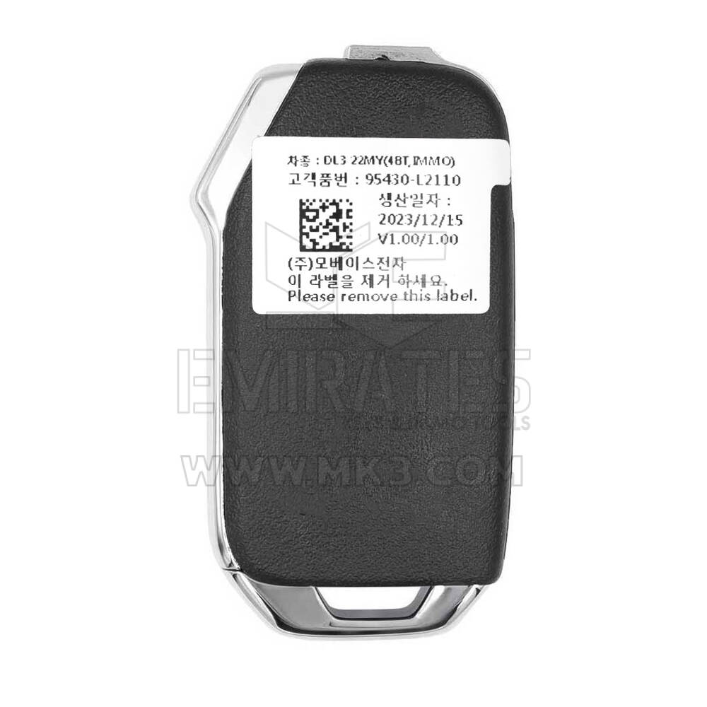 Novo Kia K5 2022, Chave Remota Flip Original/OEM, 3+1 Botões, 433 MHz, Número da Peça OEM: 95430-L2110, 95430L2110 | Chaves Emirates
