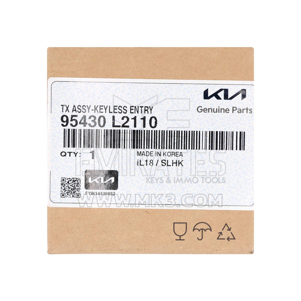 New Kia K5 2022 Genuine / OEM Flip Remote Key 3+1 Buttons 433MHz OEM Part Number: 95430-L2110, 95430L2110 | Emirates Keys