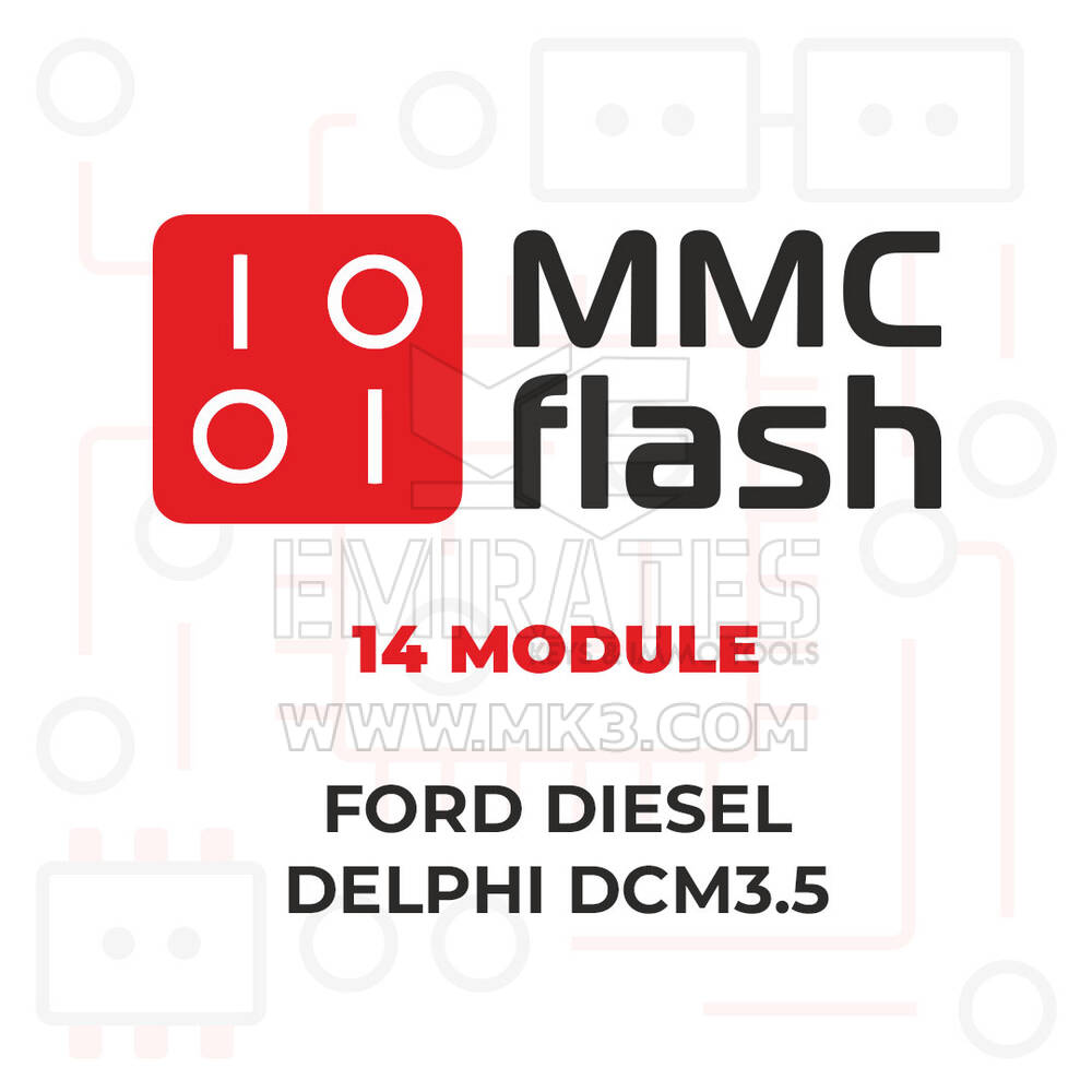 MMCFlash - 14 Module, Ford Diesel Delphi DCM3.5
