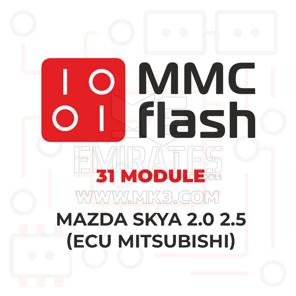 MMCFlash - 31 Module, Mazda SkyA 2.0 2.5 (ECU Mitsubishi)