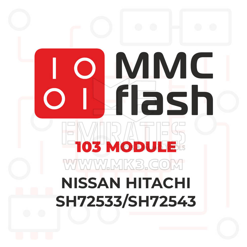 Module MMCFlash - 103, Nissan Hitachi SH72533/SH72543