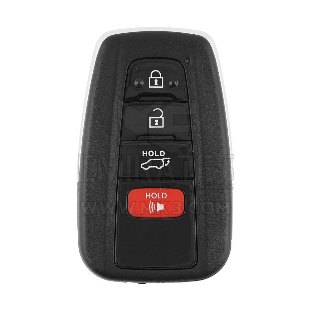 Toyota Smart Remote Key Shell 3+1 Buttons For Xhorse XSTO01EN & Lonsdor LT20-04 PCB