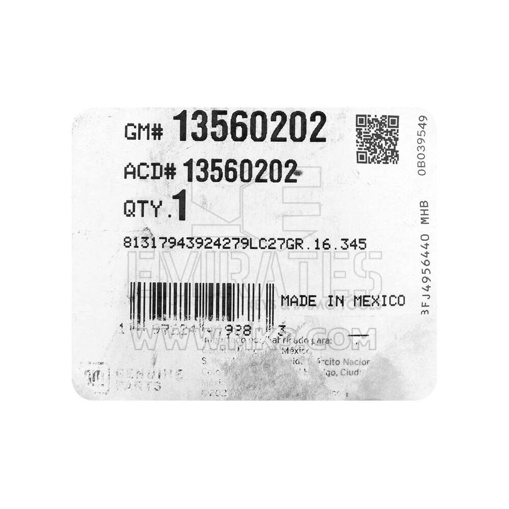 New Cadillac Escalade 2021-2024 Genuine / OEM Smart Remote Key 5+1 Buttons 433Mhz OEM Part Number: 13546300 | Emirates Keys