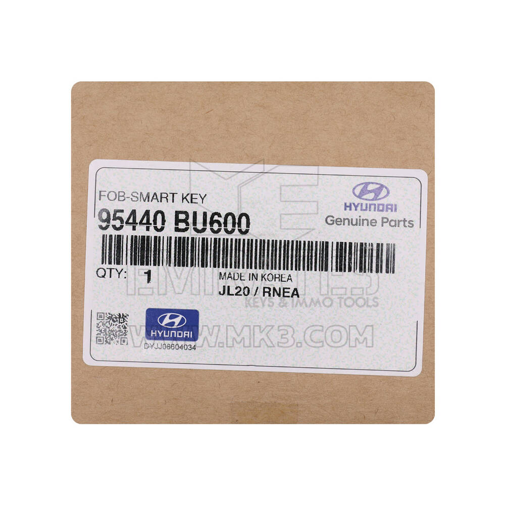 Новый оригинальный / OEM смарт-ключ с дистанционным управлением Hyundai Elantra 2025, 4 кнопки, 433 МГц, номер детали OEM: 95440-BU600, 95440BU600 | Emirates Keys