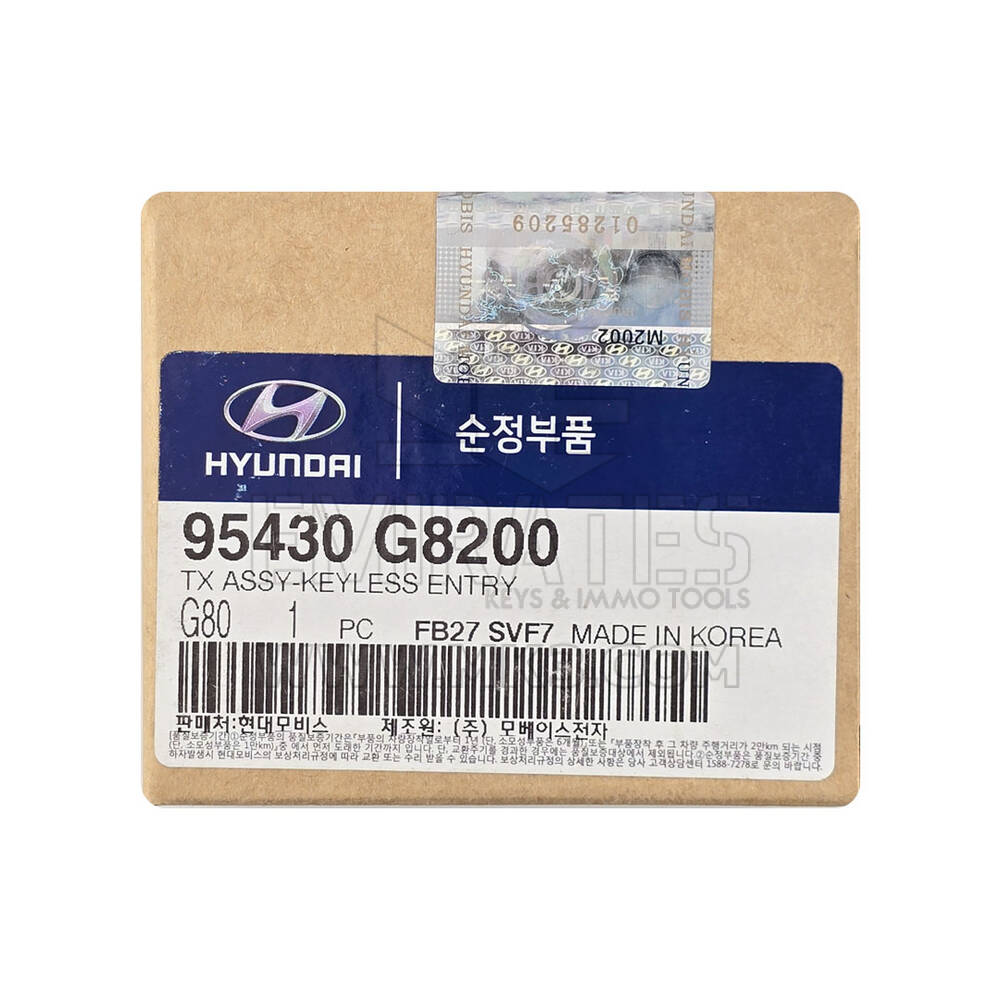 Hyundai Grandeur 2021 Genuine / OEM Flip Remote Key 3+1 Buttons 433MHz OEM Part Number: 95430-G8200, 95430-G8200  | Emirates Keys