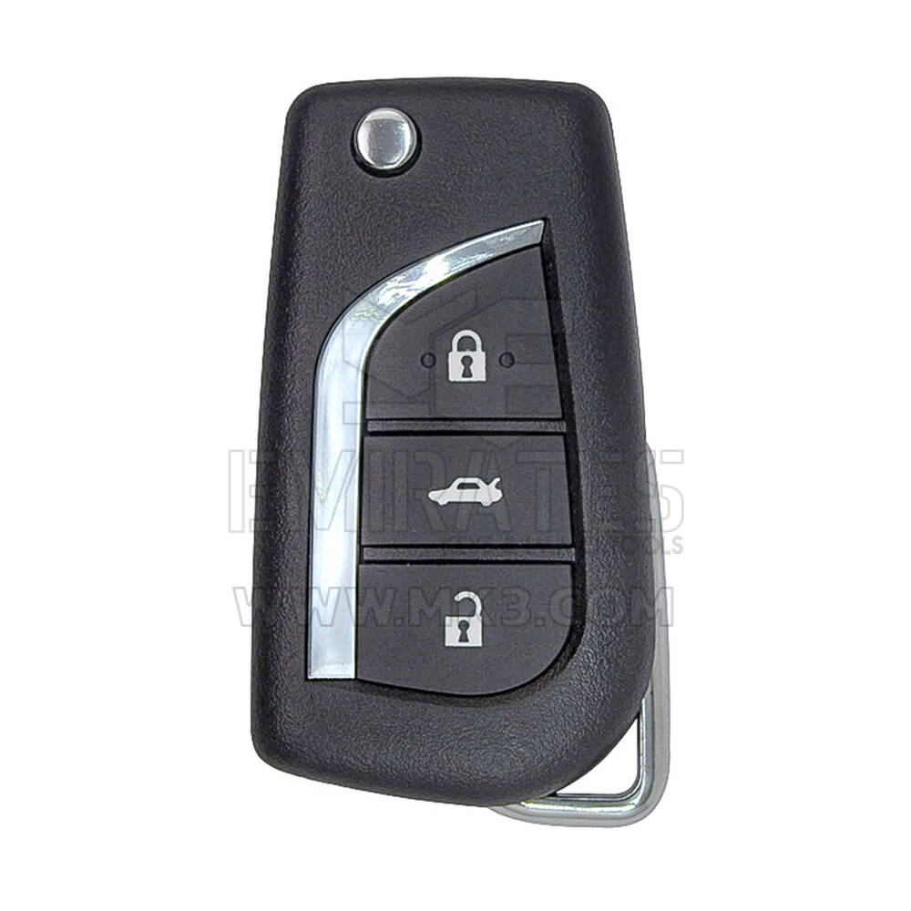 مفتاح ريموت تويوتا كورولا قابل للطي مع 3 أزرار وحامل بطارية صغير من نوع Toy48 Blade