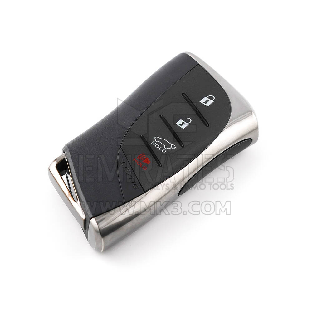 Neuer Aftermarket-Smart-Remote-Schlüssel für Lexus RX350 2023, 3+1 Tasten, 312,11/314,35 MHz, kompatible Teilenummer: 8990H-0E620 / 8990H-7802 / 8990H-0E621 / 8990H-F6030 / 8990H-F6031 / 8990H-78022 – FCC-ID: HYQ14FLC | Emirates Keys