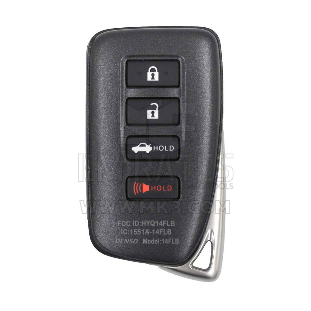 Clé télécommande intelligente Lexus IS250 2021 3+1 boutons 314,35/312,11 MHz 89904-53E70 / 89904-53E71