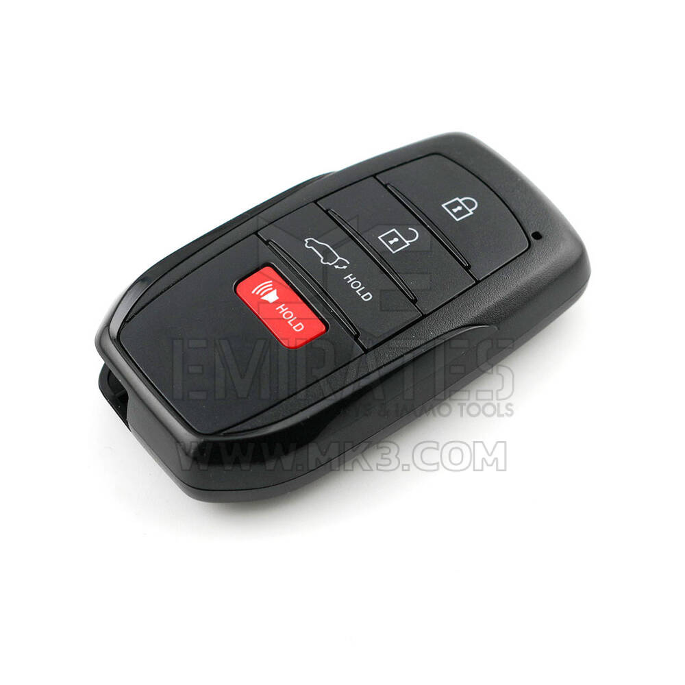 Новый смарт-ключ для Toyota Highlander 2024 года выпуска, 3+1 кнопки, 314,35/312,11 МГц, совместимый номер детали: 8990H-0E330 / 8990H-0E600 / 8990H-0C020 / 8990H-0C021 / 8990H-0E340 | Emirates Keys