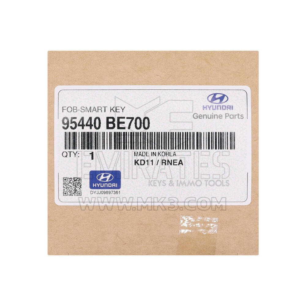 New Hyundai Kona 2024 Genuine / OEM Smart Remote Key 6+1 Buttons 433MHz OEM Part Number: 95440-BE700, 95440BE700 | Emirates Keys