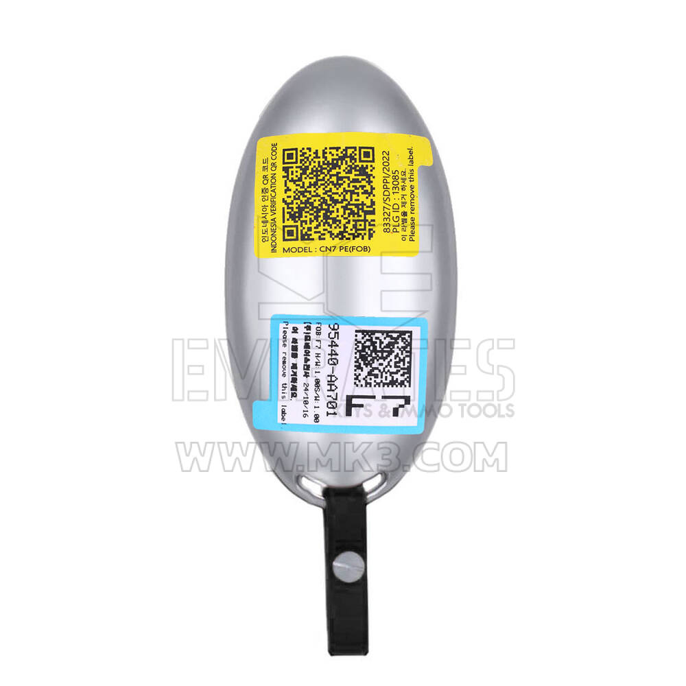 New Hyundai Elantra 2025 Genuine / OEM Smart Remote Key 4 Buttons 433MHz OEM Part Number: 95440-AA701, 95440AA701 | Emirates Keys