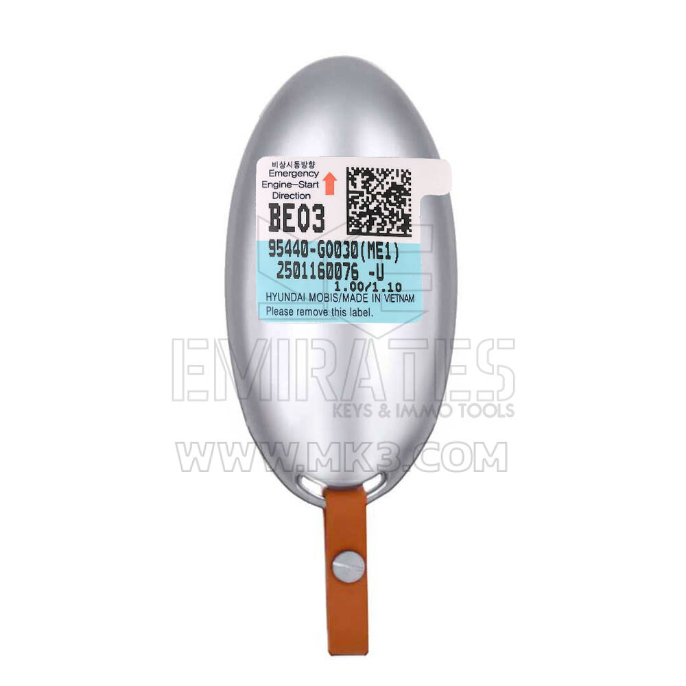 Nuova chiave telecomando intelligente originale Hyundai 2025 7+1 pulsanti 433 MHz Numero parte OEM: 95440-GO030, 95440GO030 | Emirates Keys