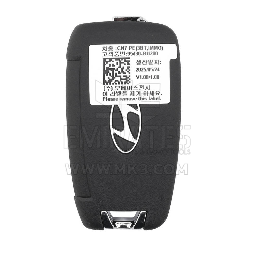 Hyundai Elantra 2025 Genuine Flip Remote Key 95430-BU200 | MK3