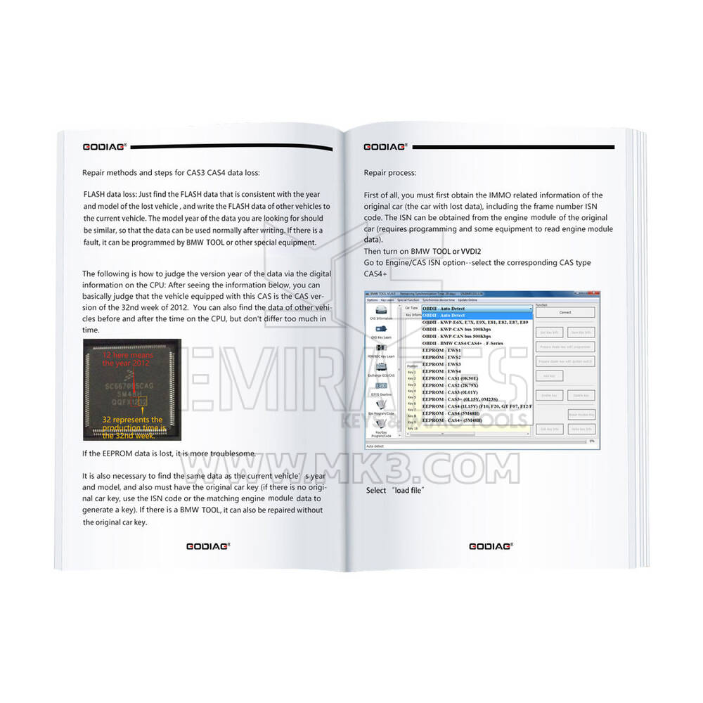New GODIAG Key Tool Plus Practical Instruction 1&2 Two Books for Locksmith and Vehicle Maintenance Engineer | Emirates Keys