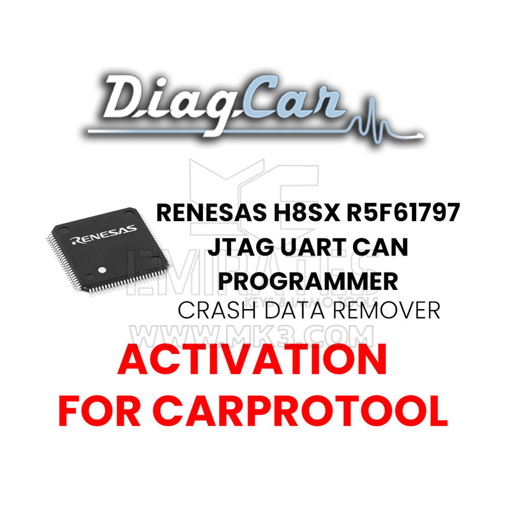أداة إزالة بيانات الأعطال من جهاز DiagCarRenesas H8SX R5F61797 J-TAG UART CAN
