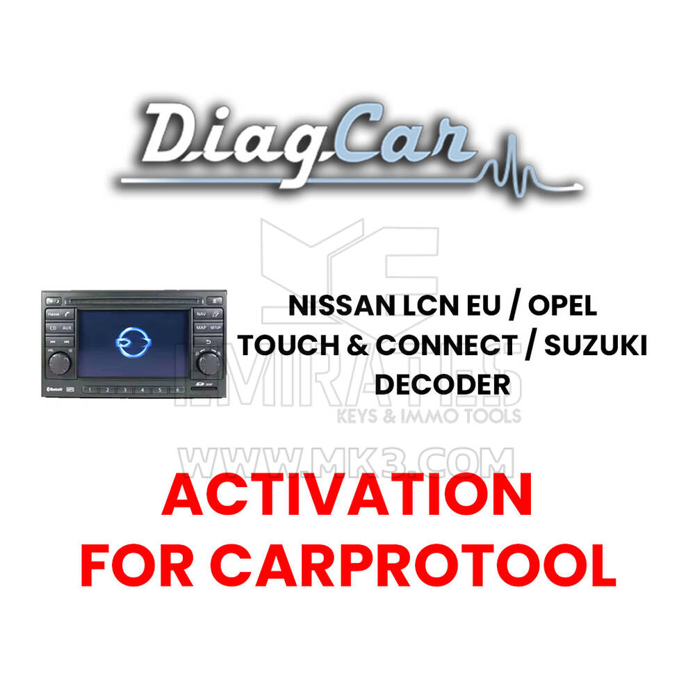 جهاز DiagCar Nissan LCN EU / Opel Touch and Connect / جهاز فك تشفير Suzuki
