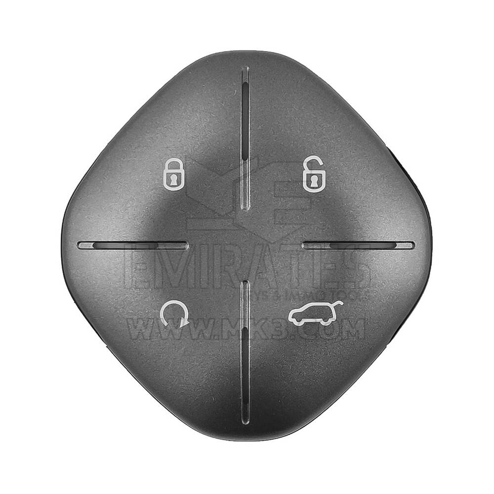 Clé télécommande intelligente d'origine Jetour 4 boutons 433 MHz couleur argent