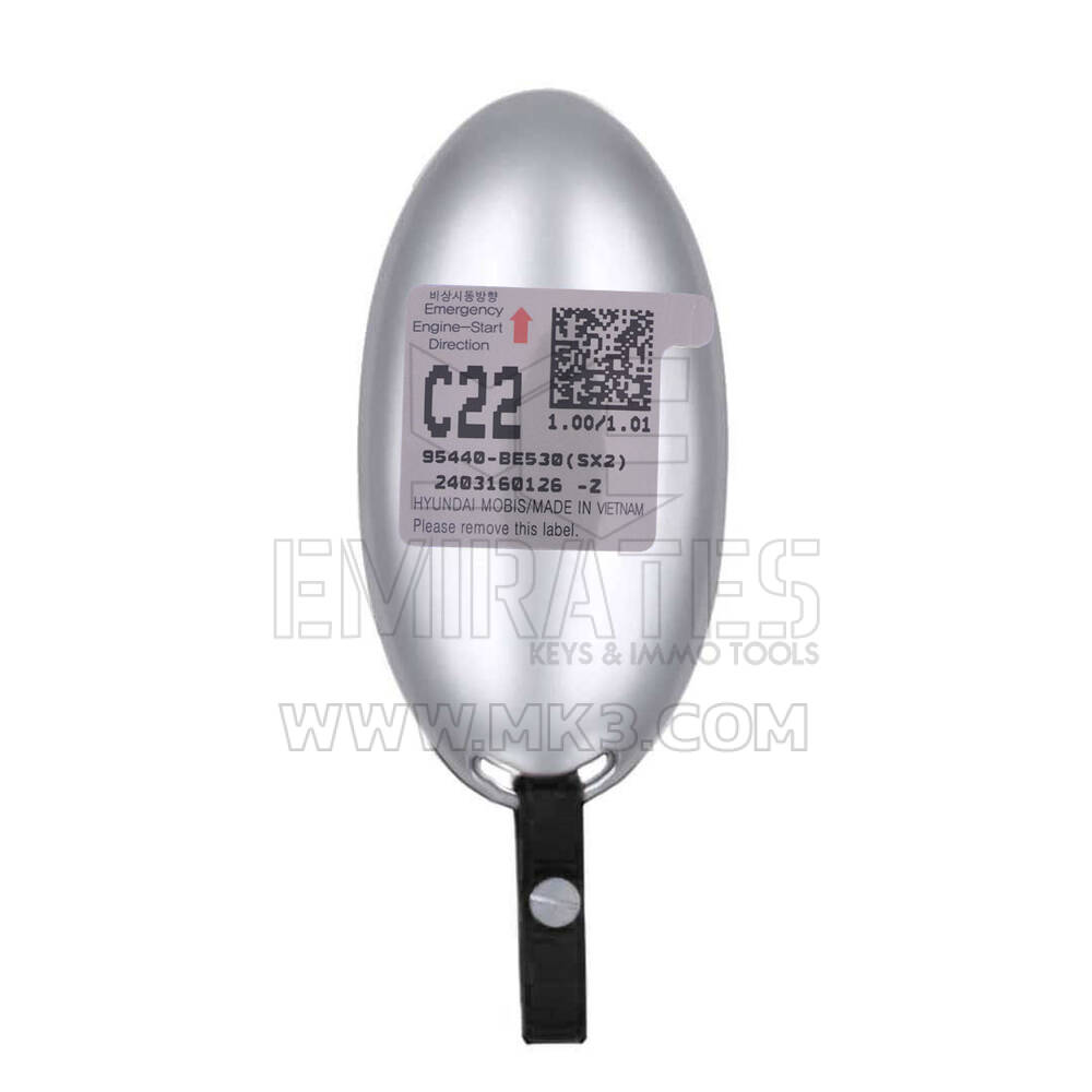 New Hyundai Kona 2025 Genuine / OEM Smart Remote Key 4 Buttons 433MHz OEM Part Number: 95440-BE530, 95440BE530 | Emirates Keys