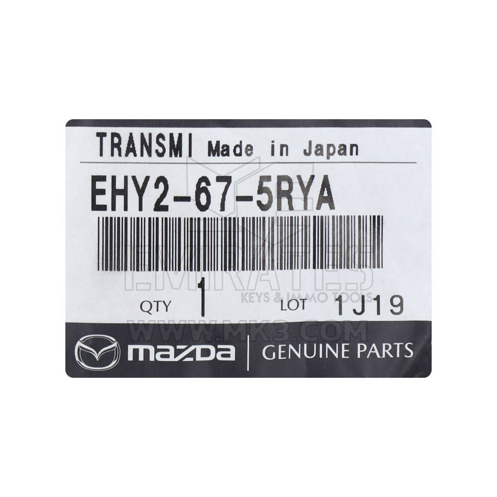 Novo Mazda CX-7 2010 Genuíno/OEM Chave Remota Inteligente 3 Botões 433MHz Número da Peça OEM: EHY2-67-5RYA - FCC ID: SKE11B-04 | Chaves dos Emirados